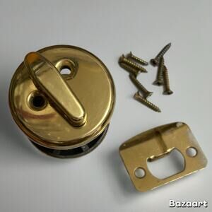 Used Schlage Deadbolt Faceplate Screws No Key - Parts Only